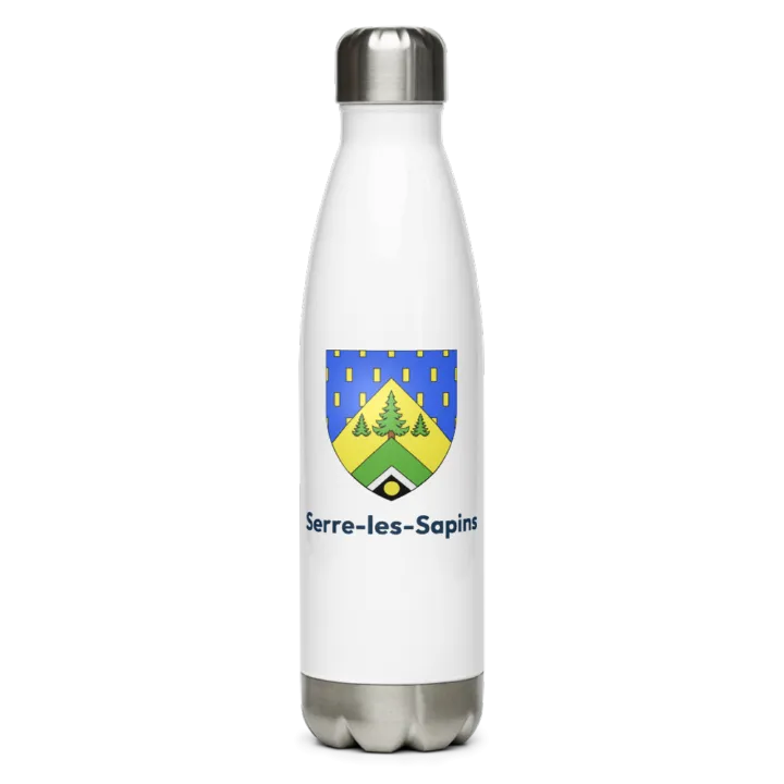 Gourde inox — blason de Serre-les-Sapins