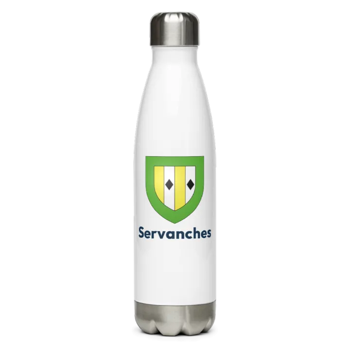 Gourde inox — blason de Servanches