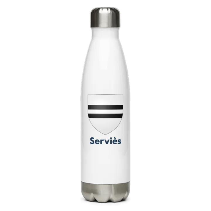 Gourde inox blason de Serviès