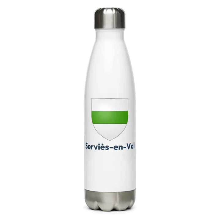 Gourde inox blason de Serviès-en-Val