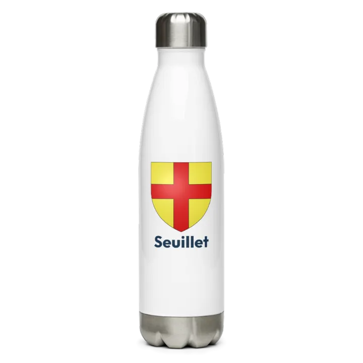 Gourde inox — blason de Seuillet