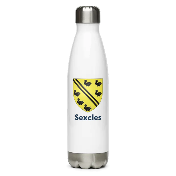 Gourde inox — blason de Sexcles