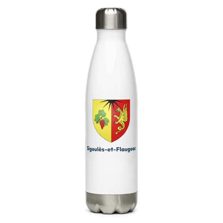 Gourde inox blason de Sigoulès-et-Flaugeac