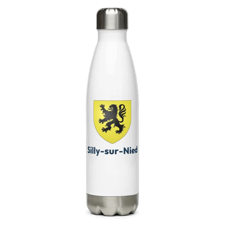 Gourde inox blason de Silly-sur-Nied
