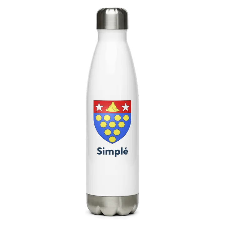 Gourde inox blason de Simplé