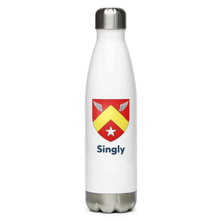 Gourde inox — blason de Singly