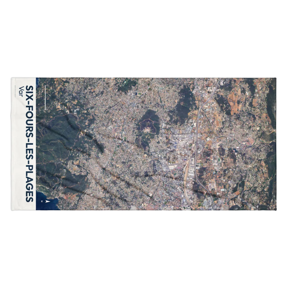 Serviette cartographique — carte de Six-Fours-les-Plages