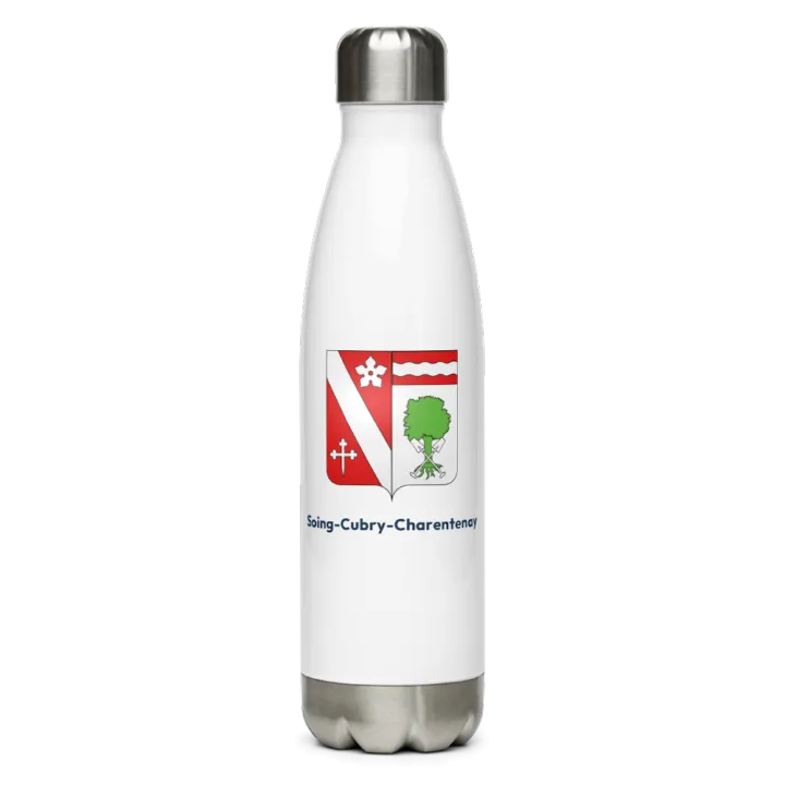 Gourde inox — blason de Soing-Cubry-Charentenay