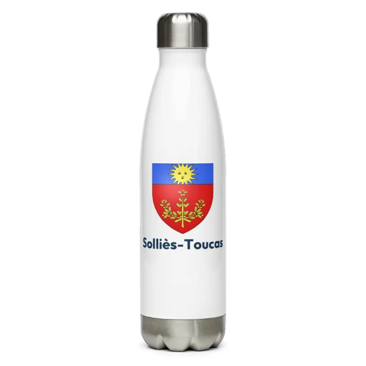 Gourde inox — blason de Solliès-Toucas