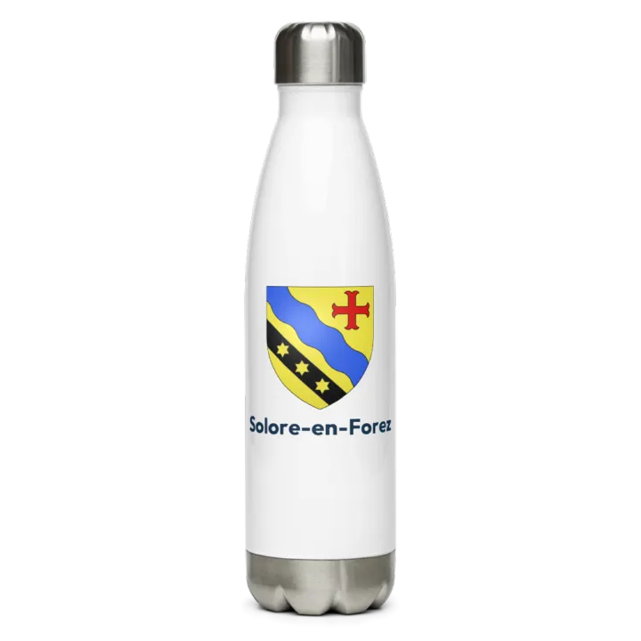 Gourde inox blason de Solore-en-Forez