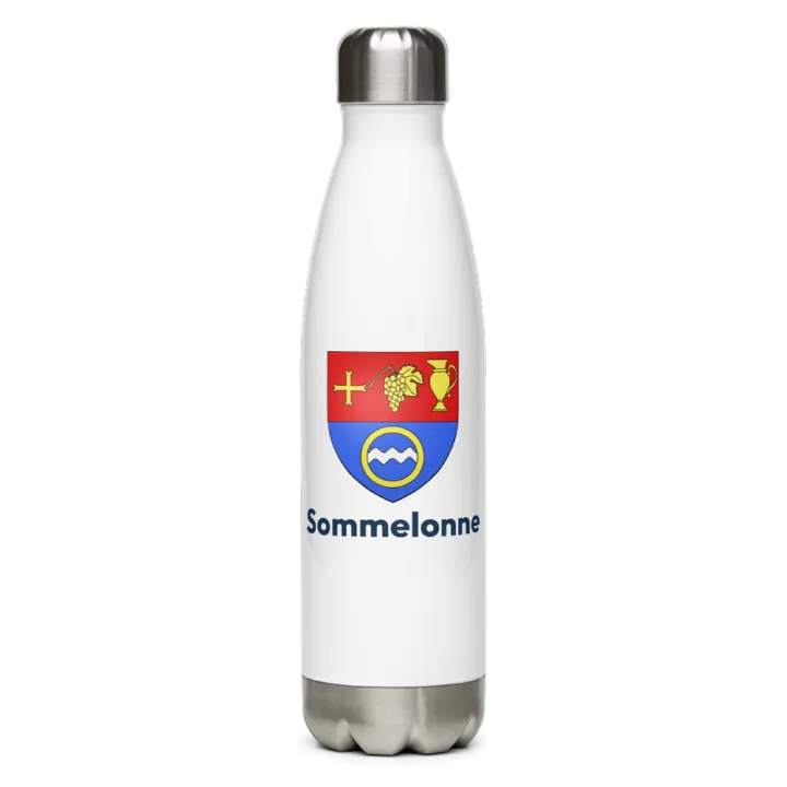 Gourde inox — blason de Sommelonne