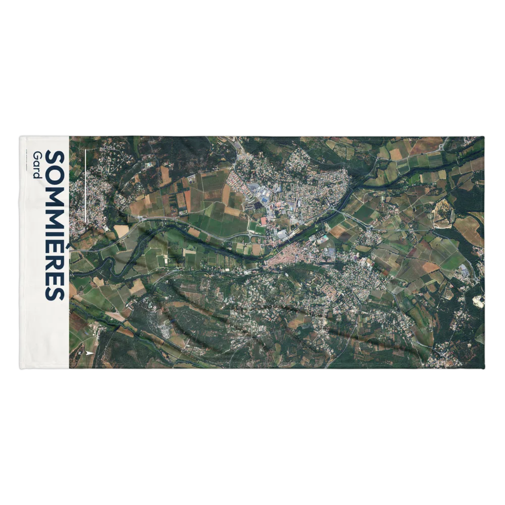 Serviette cartographique — carte de Sommières