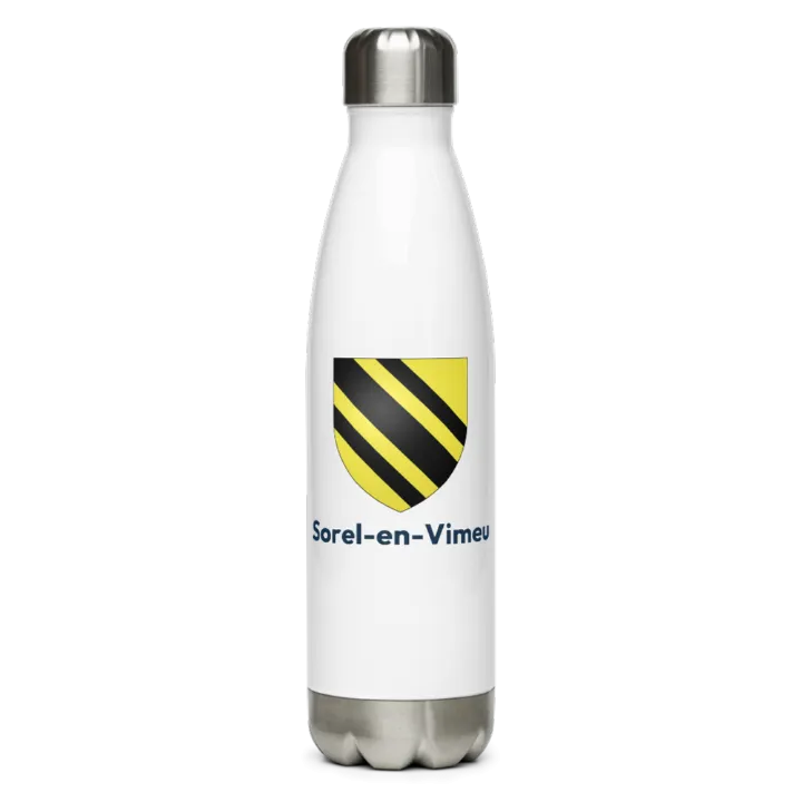 Gourde inox — blason de Sorel-en-Vimeu