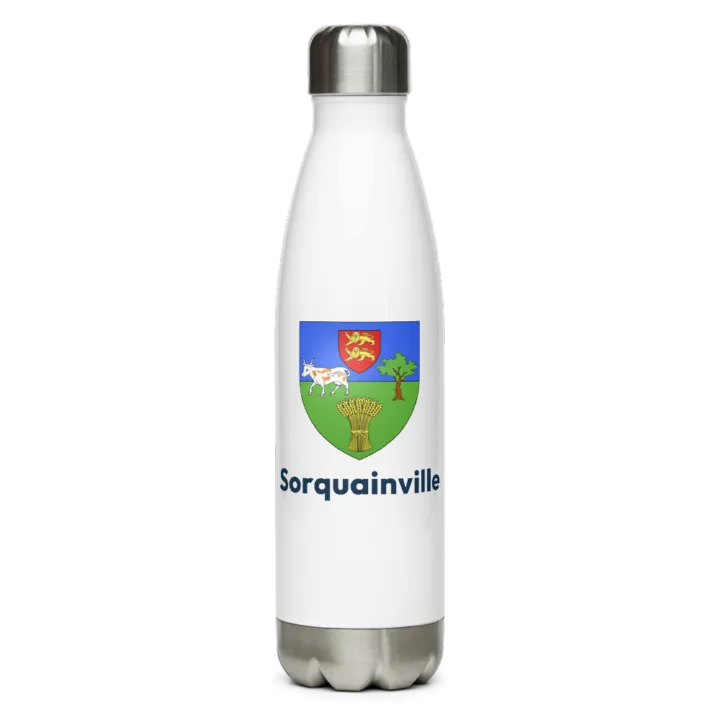 Gourde inox — blason de Sorquainville
