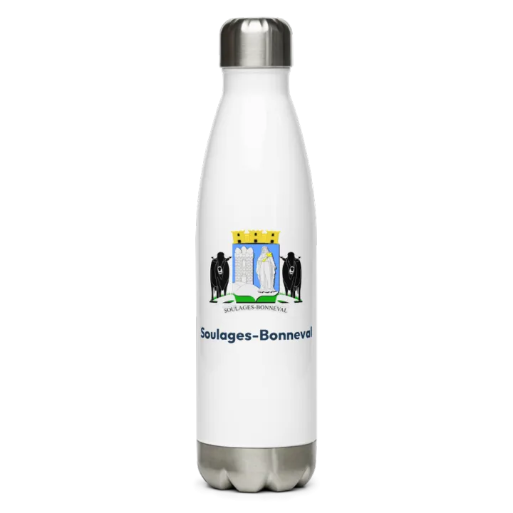 Gourde inox blason de Soulages-Bonneval