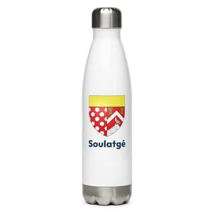 Gourde inox blason de Soulatgé
