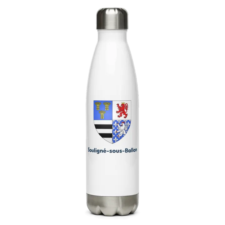Gourde inox blason de Souligné-sous-Ballon