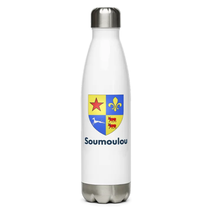 Gourde inox — blason de Soumoulou