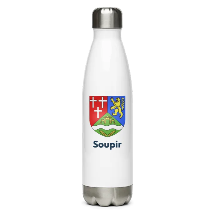 Gourde inox blason de Soupir
