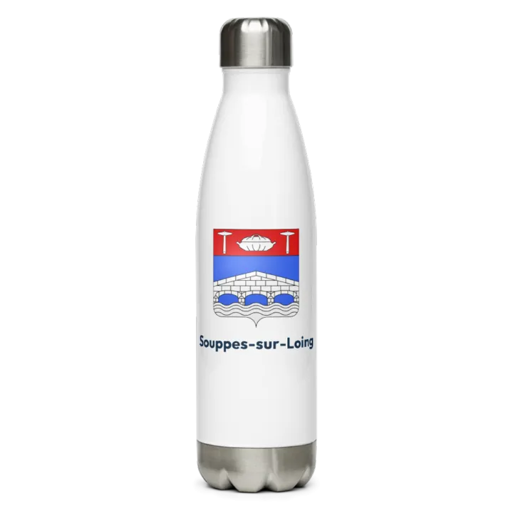 Gourde inox blason de Souppes-sur-Loing