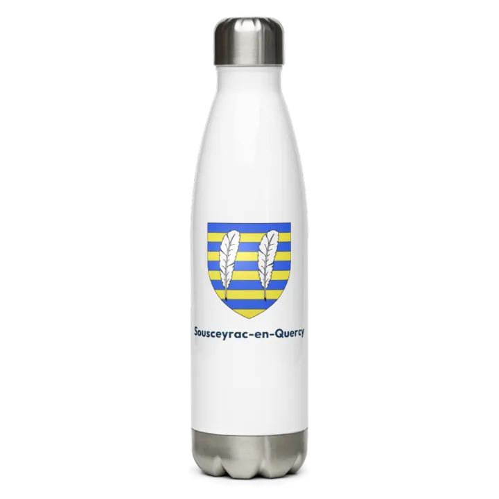Gourde inox — blason de Sousceyrac-en-Quercy