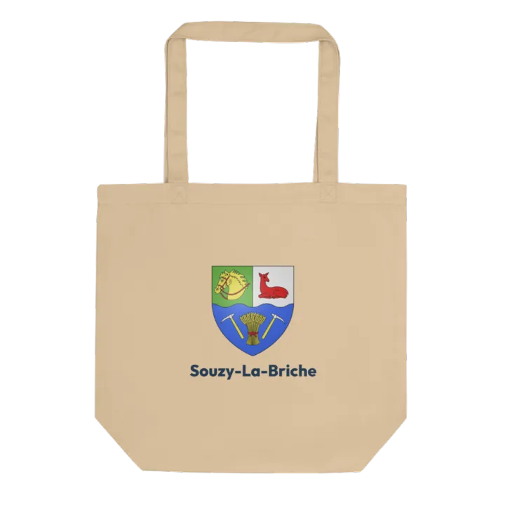 Tote bag coton bio — blason de Souzy-la-Briche