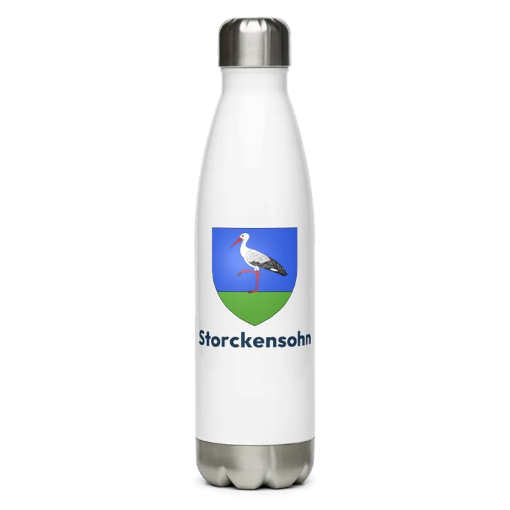 Gourde inox — blason de Storckensohn