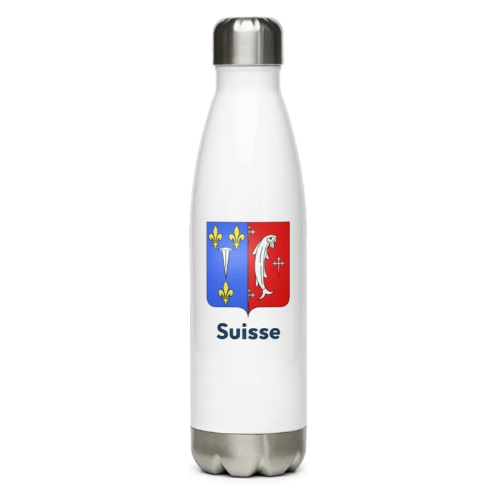 Gourde inox blason de Suisse