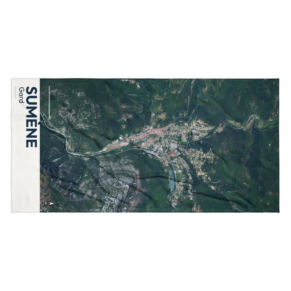 Serviette cartographique — carte de Sumène