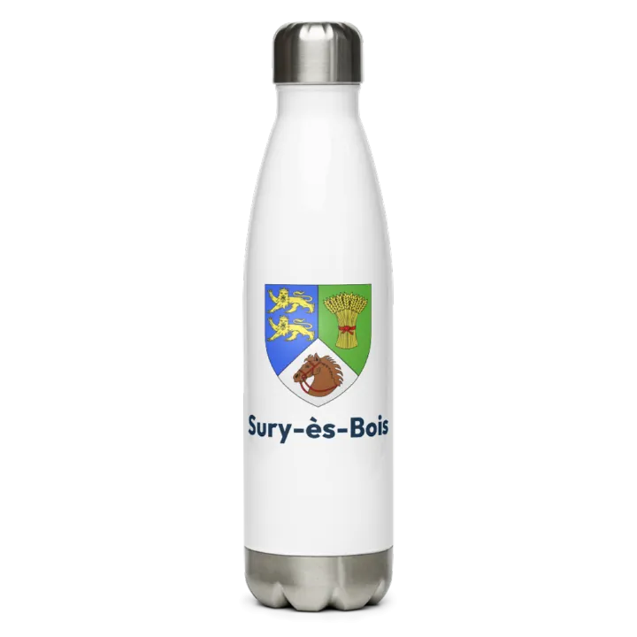 Gourde inox — blason de Sury-ès-Bois