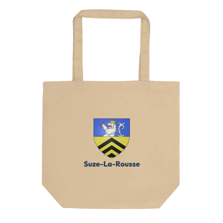 Tote bag coton bio — blason de Suze-la-Rousse