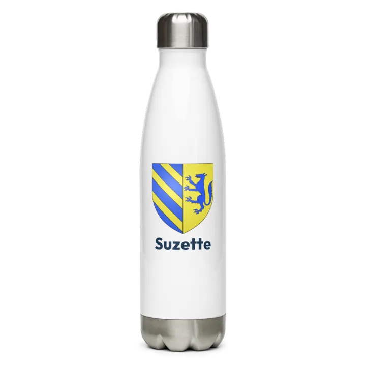 Gourde inox blason de Suzette