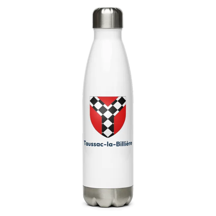 Gourde inox — blason de Taussac-la-Billière