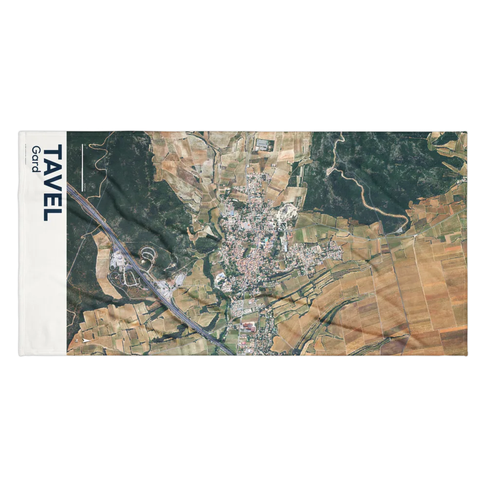 Serviette cartographique — carte de Tavel