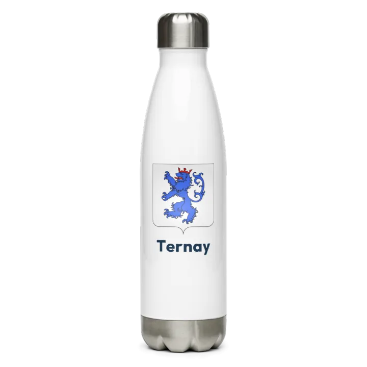 Gourde inox — blason de Ternay