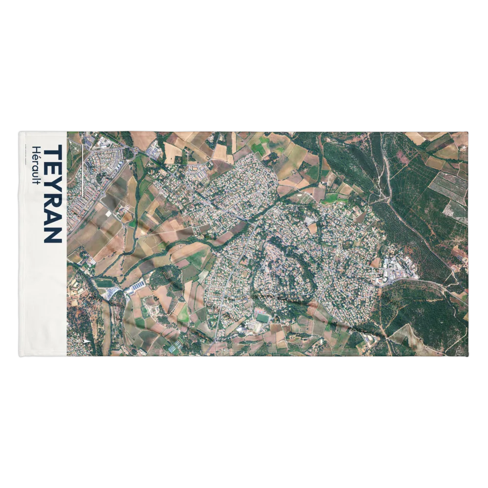 Serviette cartographique — carte de Teyran