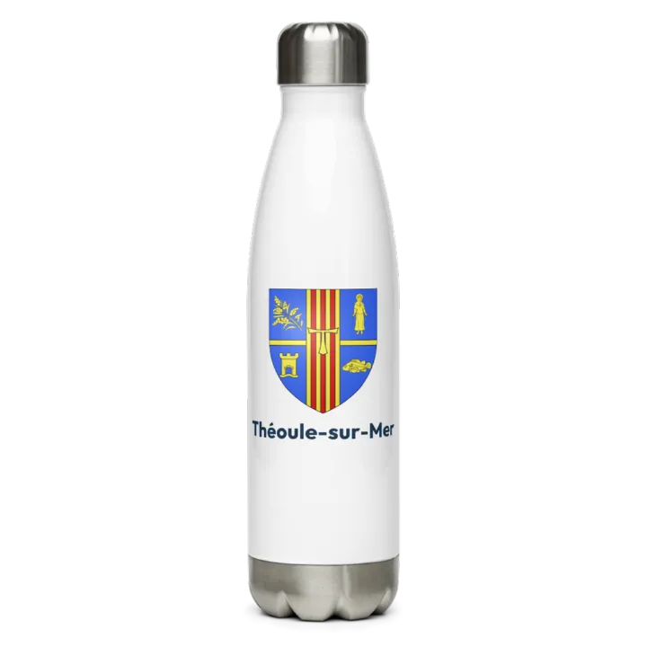 Gourde inox — blason de Théoule-sur-Mer