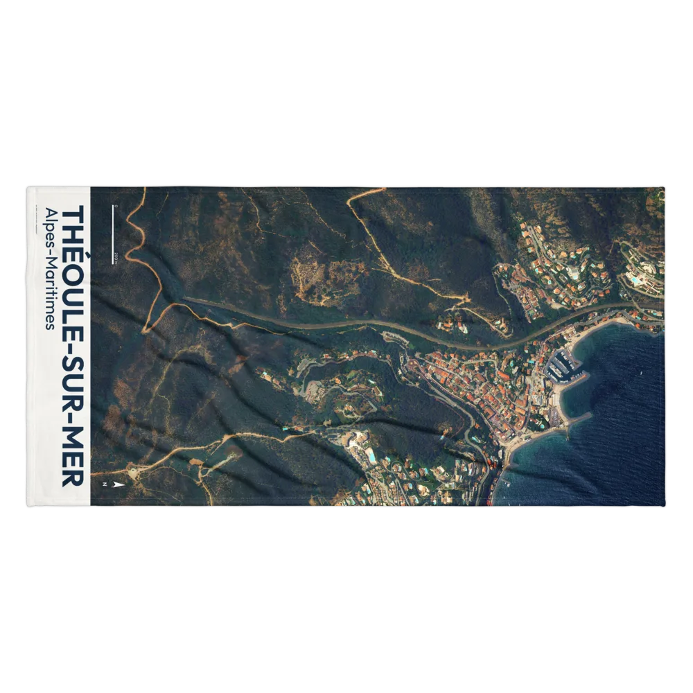 Serviette de plage — vue aérienne de Théoule-sur-Mer