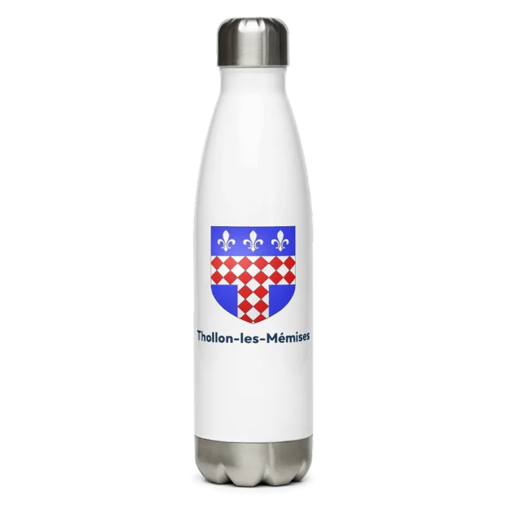 Gourde inox — blason de Thollon-les-Mémises