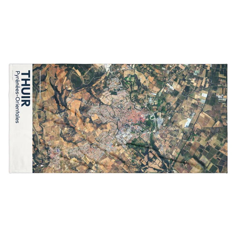 Serviette cartographique — carte de Thuir