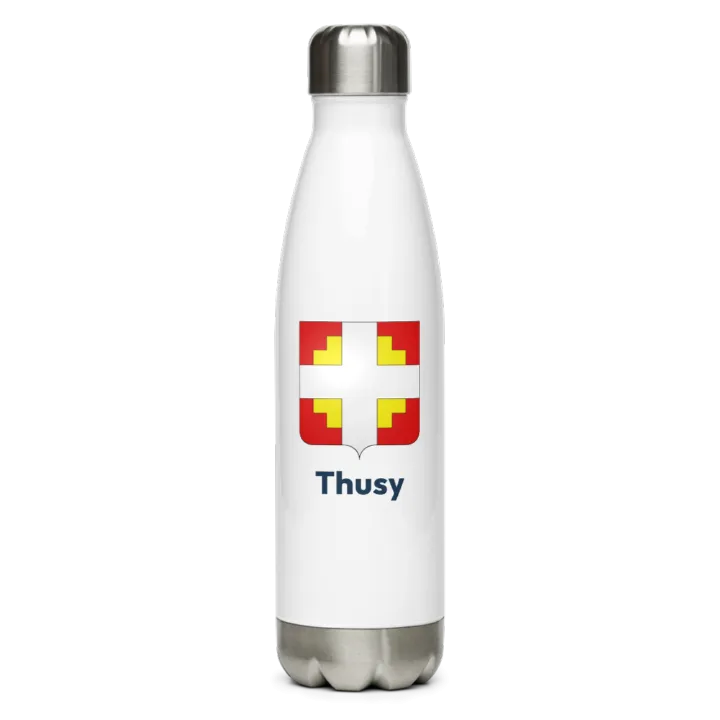 Gourde inox blason de Thusy