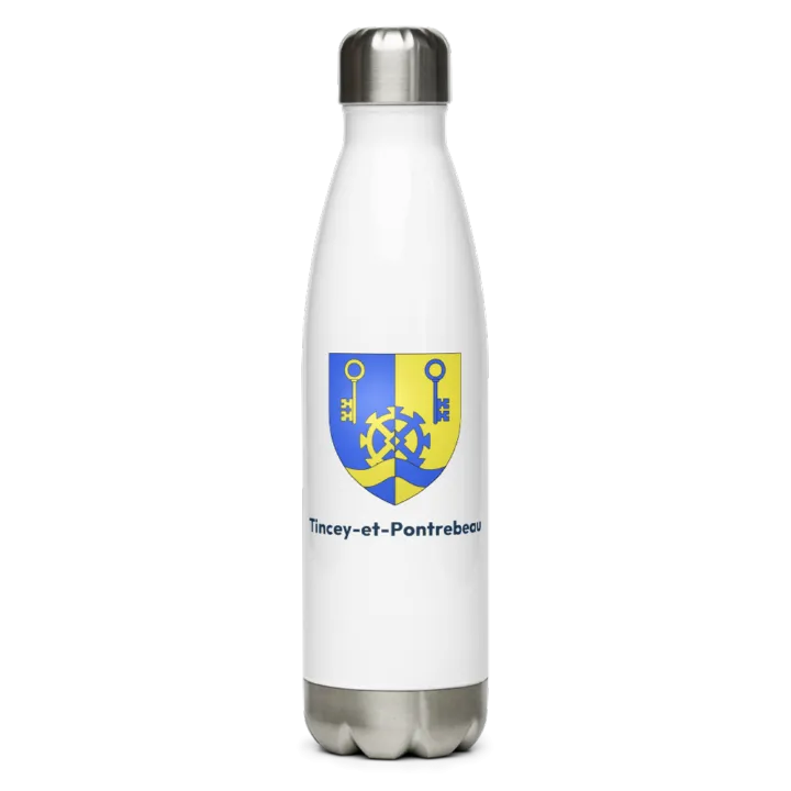 Gourde inox blason de Tincey-et-Pontrebeau