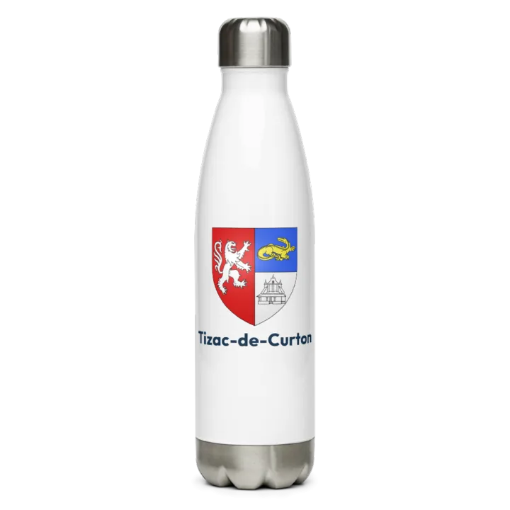 Gourde inox blason de Tizac-de-Curton