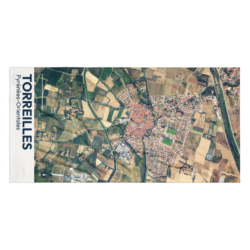 Serviette cartographique — carte de Torreilles