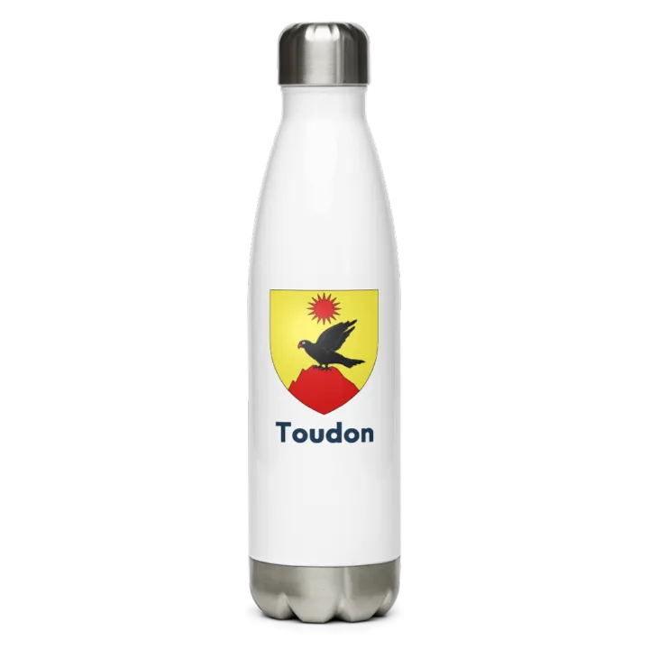 Gourde inox — blason de Toudon
