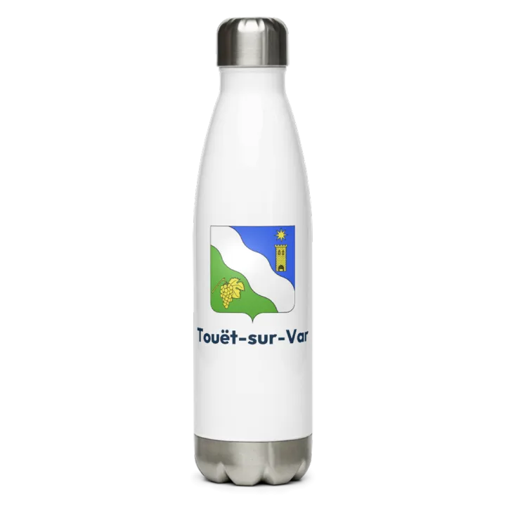 Gourde inox — blason de Touët-sur-Var