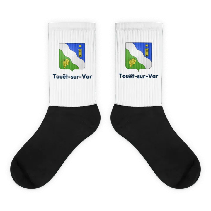 Chaussettes — blason de Touët-sur-Var