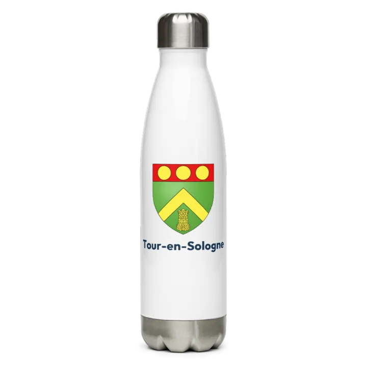 Gourde inox — blason de Tour-en-Sologne