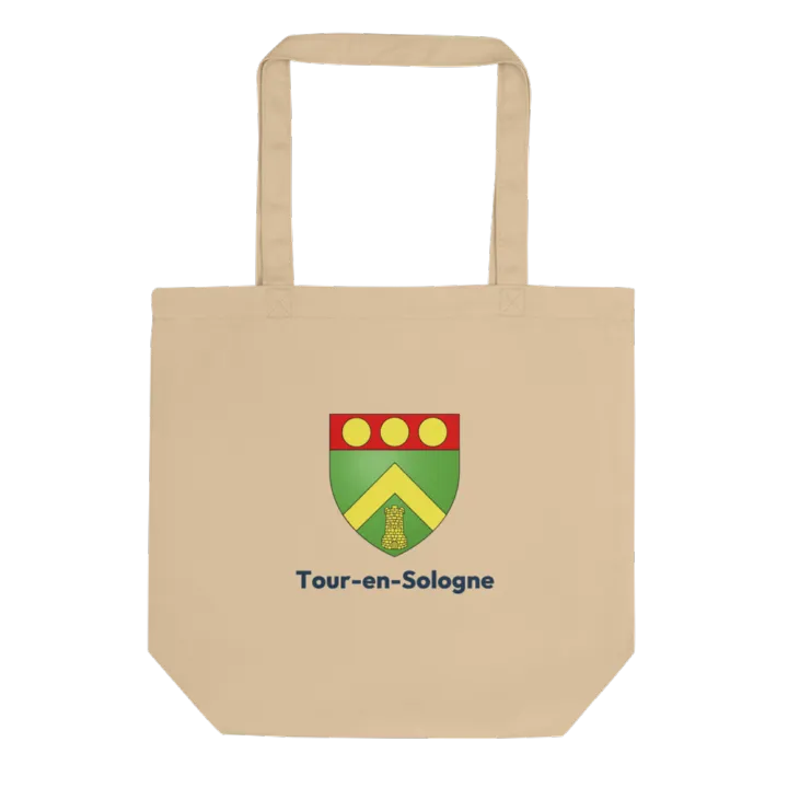 Tote bag coton bio — blason de Tour-en-Sologne