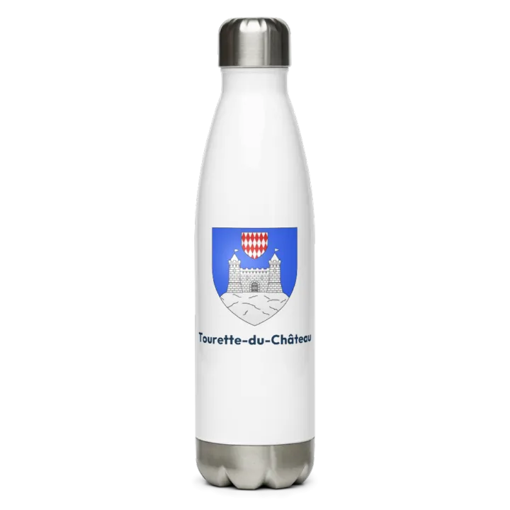 Gourde inox — blason de Tourette-du-Château
